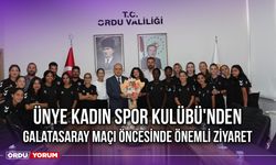 Ünye Kadın Spor Kulübü'nden Galatasaray Maçı Öncesinde Önemli Ziyaret