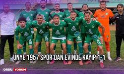 Ünye 1957 Spor’dan Evinde Kayıp 1-1