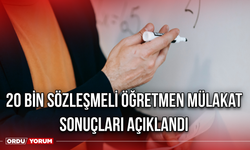 20 Bin Sözleşmeli Öğretmen Mülakat Sonuçları Açıklandı