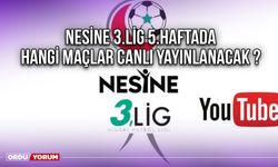 Nesine 3.Lig 5.Haftada Hangi Maçlar Canlı Yayınlanacak ?