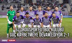 52 Orduspor Futbol Kulübü Güç Kaybetmeye Devam Ediyor 2-1