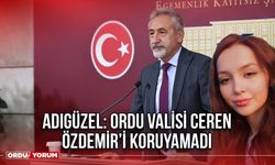 Adıgüzel: Ordu Valisi Ceren Özdemir’i Koruyamadı