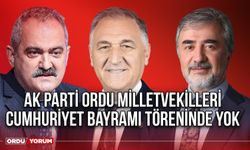 Ak Parti Ordu Milletvekilleri Cumhuriyet Bayramı Töreninde Yok