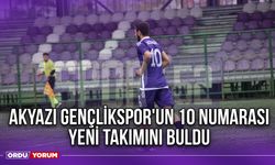 Akyazı Gençlikspor'un 10 Numarası Yeni Takımını Buldu