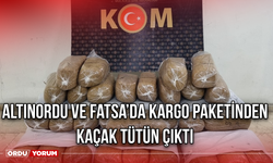 Altınordu ve Fatsa’da Kargo Paketinden Kaçak Tütün Çıktı