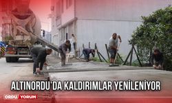 Altınordu’da Kaldırımlar Yenileniyor