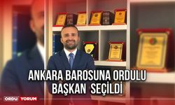 Ankara Barosuna Ordulu Başkan  Seçildi