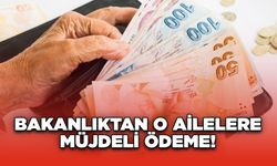 Bakanlıktan O Ailelere Müjdeli Ödeme!