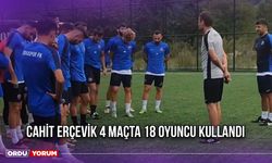 Cahit Erçevik 4 Maçta 18 Oyuncu Kullandı