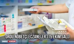 Ordu Nöbetçi Eczaneler (15 Ekim Salı)