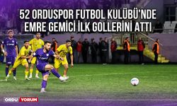 52 Orduspor Futbol Kulübü'nde Emre Gemici İlk Gollerini Attı