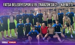 Fatsa Belediyespor U19, Trabzon'da 2-1 Kaybetti