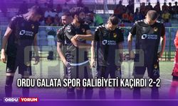 Ordu Galata Spor Galibiyeti Kaçırdı 2-2