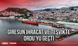 Giresun İhracat ve Teşvikte Ordu’yu Geçti