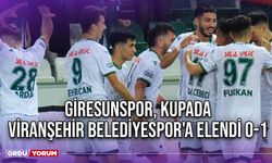 Giresunspor, Kupada Viranşehir Belediyespor'a Elendi 0-1