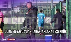 Gökmen Yavuz'dan Taraftarlara Teşekkür