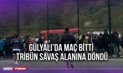 Gülyalı’da Maç Bitti, Tribün Savaş Alanına Döndü