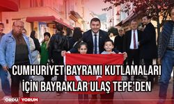 Cumhuriyet Bayramı Kutlamaları İçin Bayraklar Ulaş Tepe'den