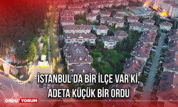 İstanbul'da bir ilçe var ki, adeta küçük bir Ordu