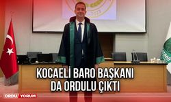 Kocaeli Baro Başkanı Da Ordulu Çıktı