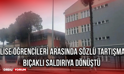 Lise Öğrencileri Arasında Sözlü Tartışma Bıçaklı Saldırıya Dönüştü