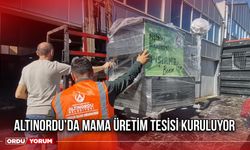 Altınordu’da Mama Üretim Tesisi Kuruluyor