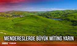 Mendereslerde Büyük Miting Yarın