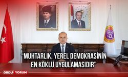 “Muhtarlık, Yerel Demokrasinin En Köklü Uygulamasıdır”