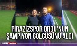 Pirazizspor Ordu'nun Şampiyon Golcüsünü Aldı