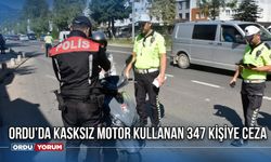 Ordu’da Kasksız Motor Kullanan 347 Kişiye Ceza