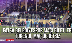 Fatsa Belediyespor Maçı Biletleri Tükenti, Maç Ücretsiz