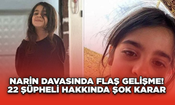 Narin Davasında Flaş Gelişme! 22 Şüpheli Hakkında Şok Karar