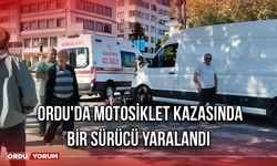 Ordu'da Motosiklet Kazasında Bir Sürücü Yaralandı