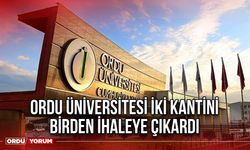 Ordu Üniversitesi İki Kantini Birden İhaleye Çıkardı