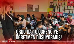 Ordu’da 10 Öğrenciye 1 Öğretmen Düşüyormuş!