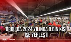 Ordu’da 2024 Yılında 8 Bin Kişi İşe Yerleşti