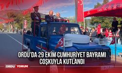 Ordu'da 29 Ekim Cumhuriyet Bayramı Coşkuyla Kutlandı