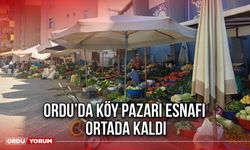 Ordu’da Köy Pazarı Esnafı Ortada Kaldı