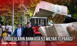 Orduluların bankada 53 Milyar TL parası var