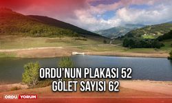 Ordu’nun Plakası 52 Gölet Sayısı 62