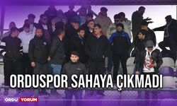 Orduspor Sahaya Çıkmadı