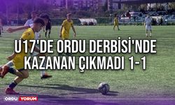 U17'de Ordu Derbisi'nde Kazanan Çıkmadı 1-1