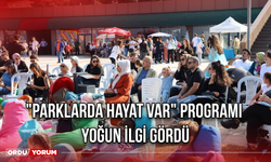 "Parklarda Hayat Var" Programı Yoğun İlgi Gördü