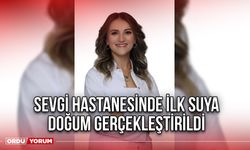 Sevgi Hastanesinde İlk Suya Doğum Gerçekleştirildi