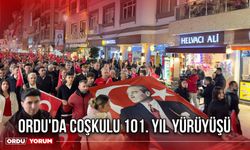 Ordu'da Coşkulu 101. Yıl Yürüyüşü