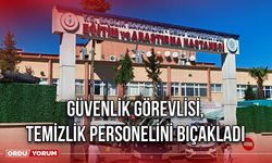 Güvenlik Görevlisi, Temizlik Personelini Bıçakladı