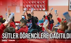 Sütler Öğrencilere Dağıtıldı