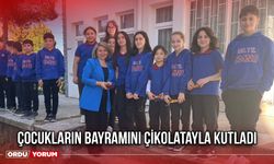 Çocukların Bayramını Çikolatayla Kutladı