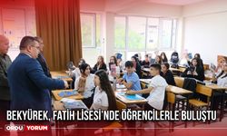 Bekyürek, Fatih Lisesi’nde Öğrencilerle Buluştu