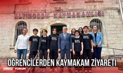 Öğrencilerden Kaymakam Ziyareti